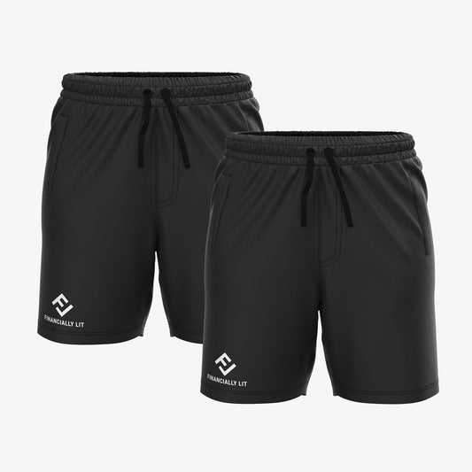 Unisex cotton shorts Black -Small