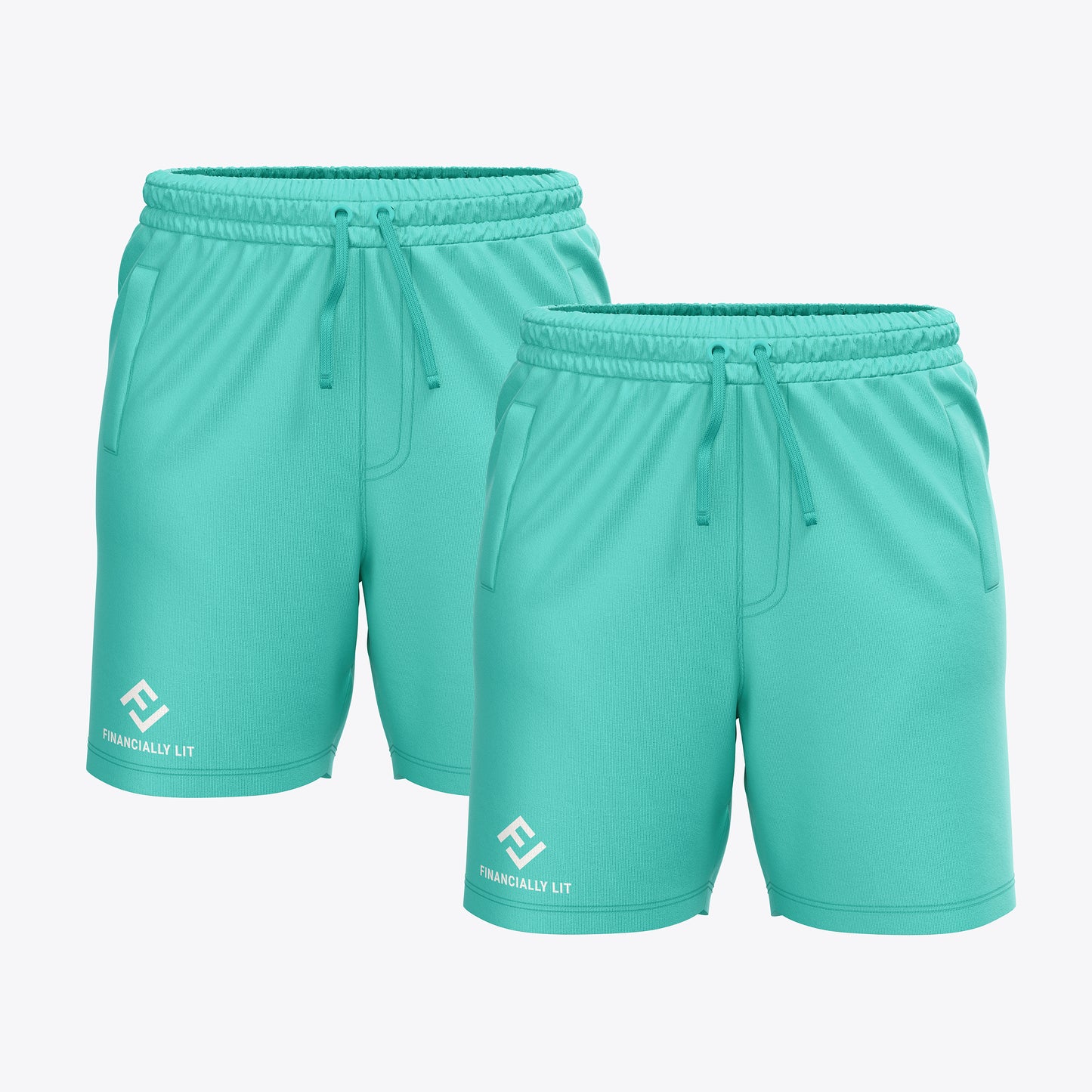 Unisex cotton shorts Sea Foam -Small