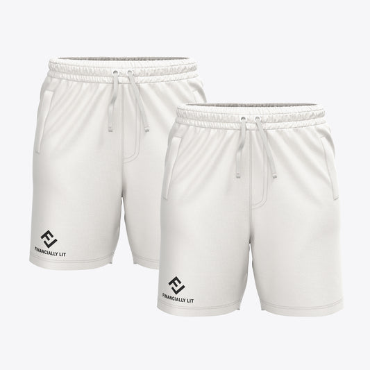 Unisex cotton shorts white -Medium